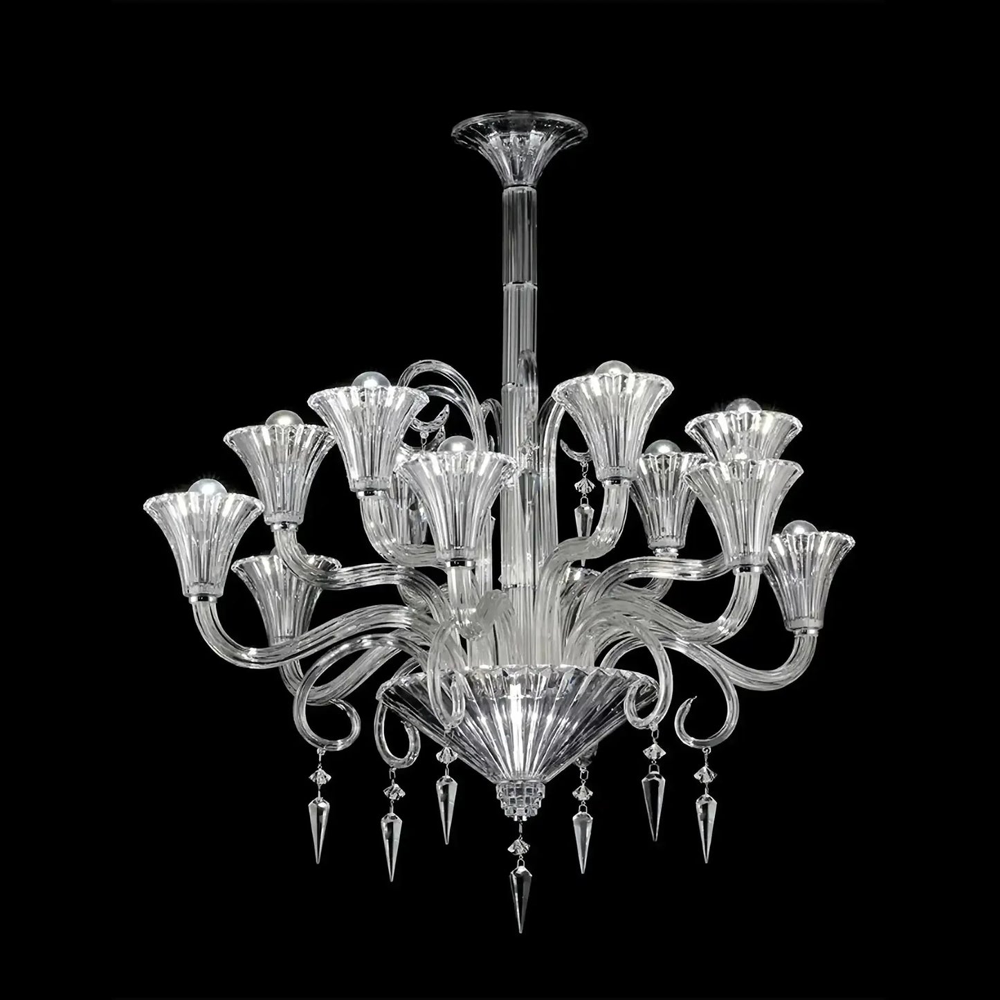 12 Lights Crystal Lighting - Joyfuzzy
