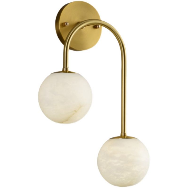 Alabaster Glo Modern Wall Sconce In Bedroom 壁灯灯具 rbrights