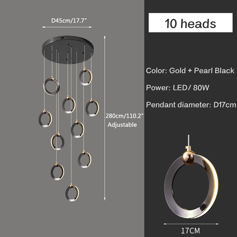 VifacilusaNordic LED Ceiling Chandelier