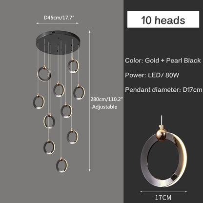 VifacilusaNordic LED Ceiling Chandelier