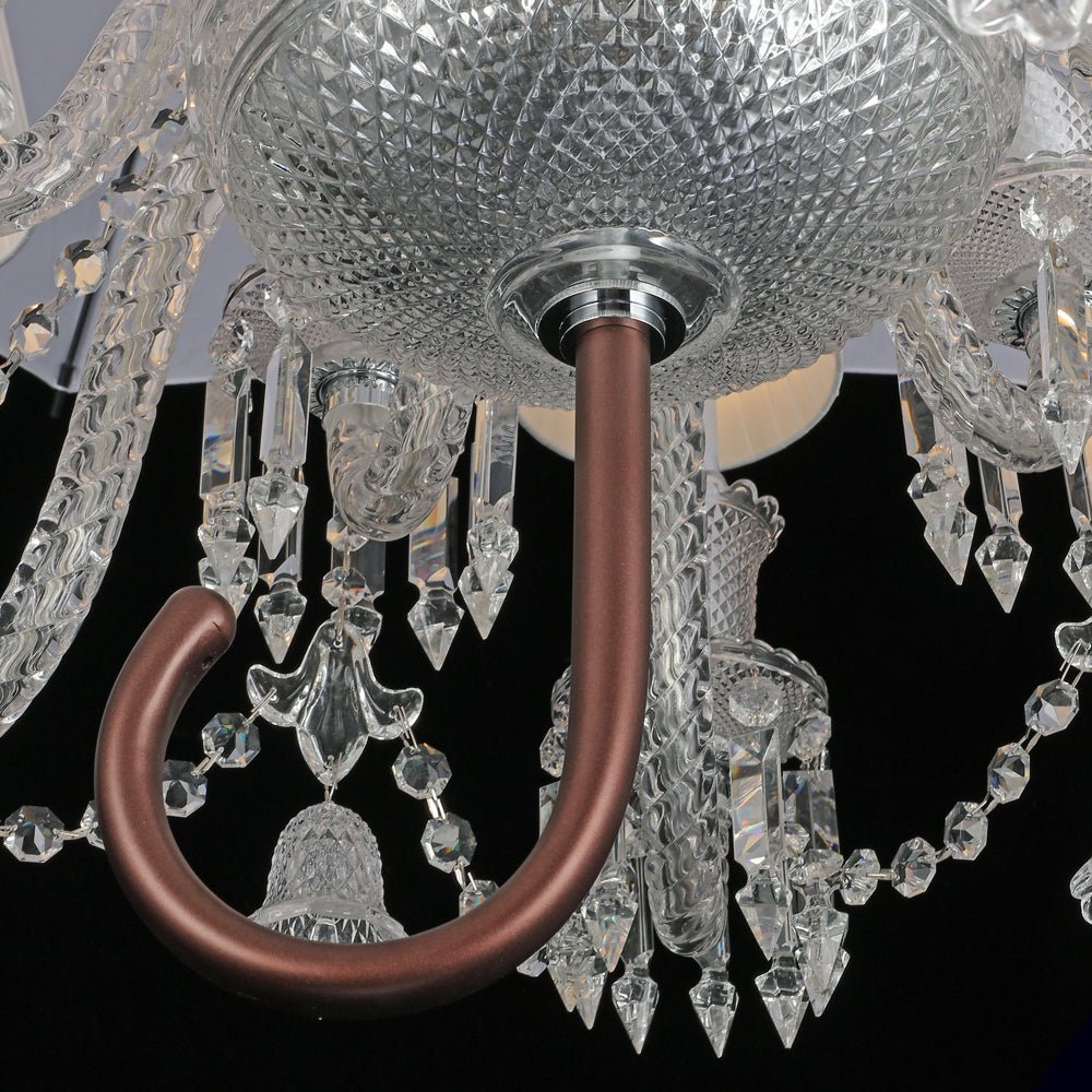 12 Lights Crystal Lighting with Umbrella - Joyfuzzy