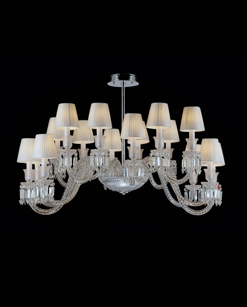 16 Lights Oval Lighting with Lampshades - Joyfuzzy