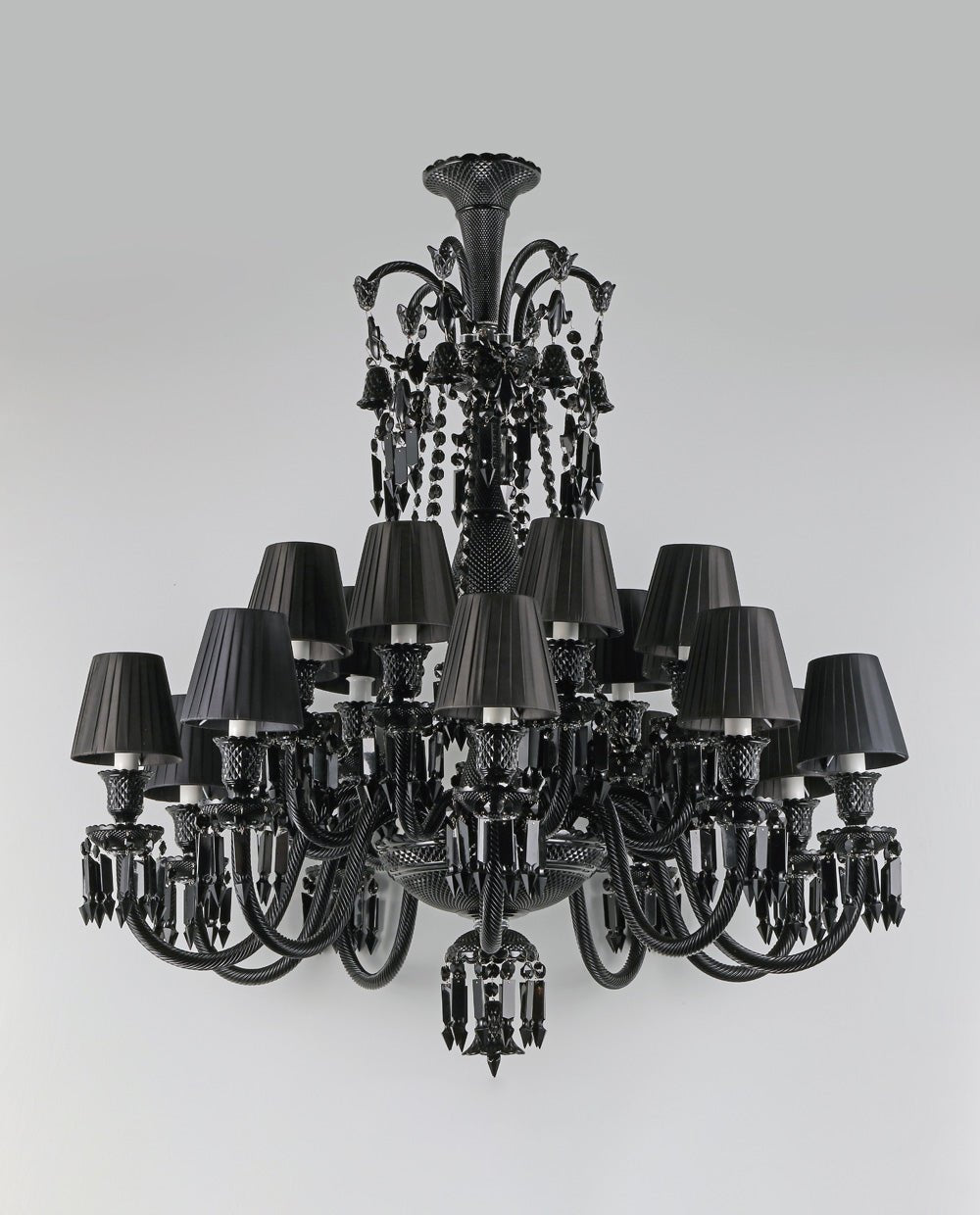 18 Lights Black Bacara Crystal Lighting - Joyfuzzy