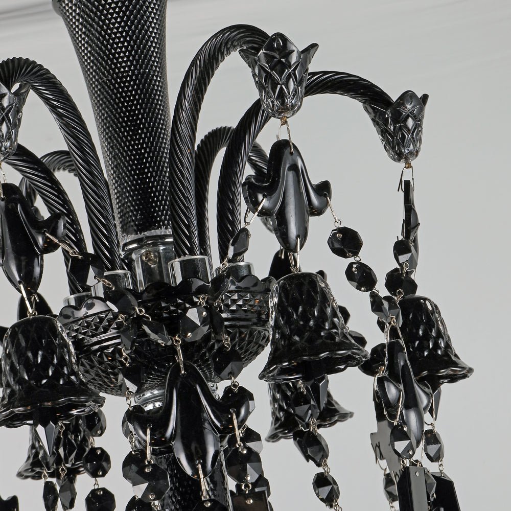 18 Lights Black Crystal Lighting - Joyfuzzy