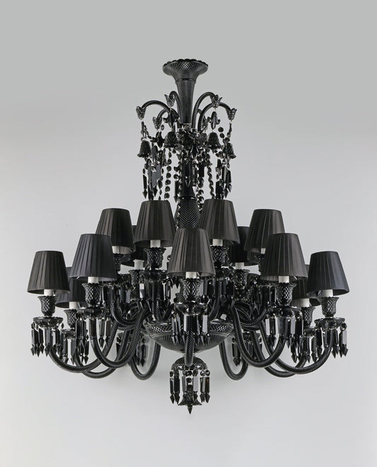 18 Lights Black Crystal Lighting - Joyfuzzy