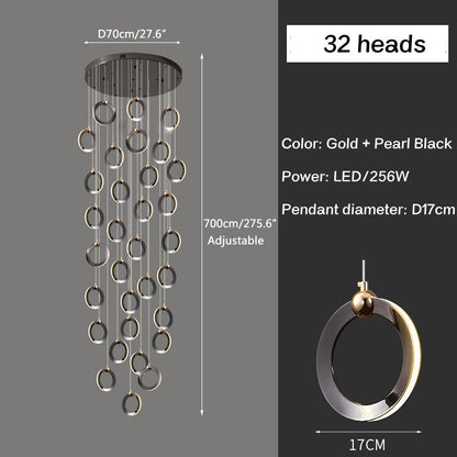 VifacilusaNordic LED Ceiling Chandelier