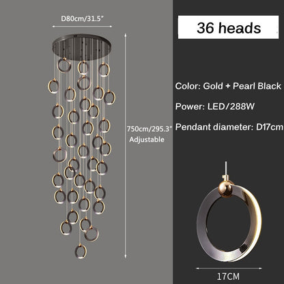 VifacilusaNordic LED Ceiling Chandelier