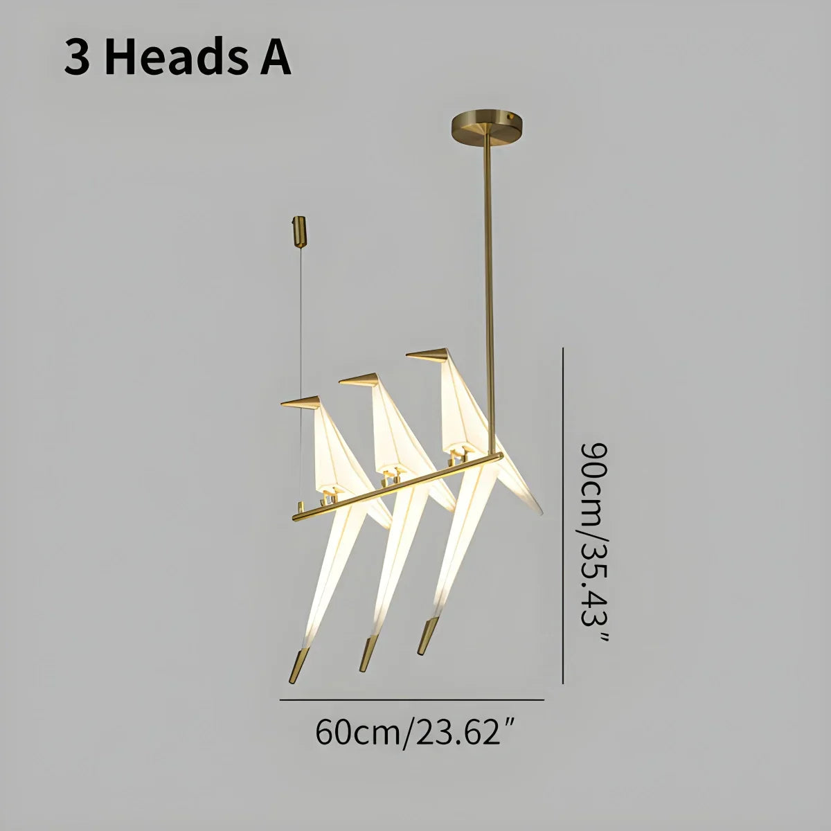 VifacilusaPaper Crane Bird Chandelier for Dining Room