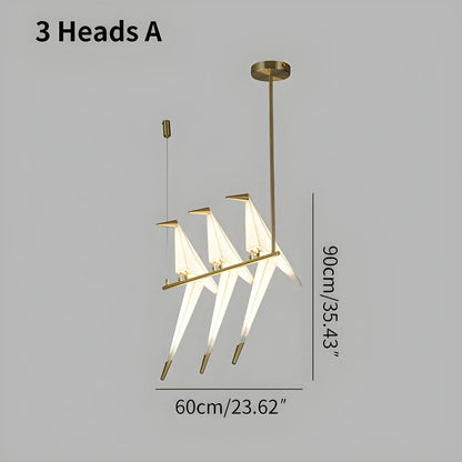VifacilusaPaper Crane Bird Chandelier for Dining Room