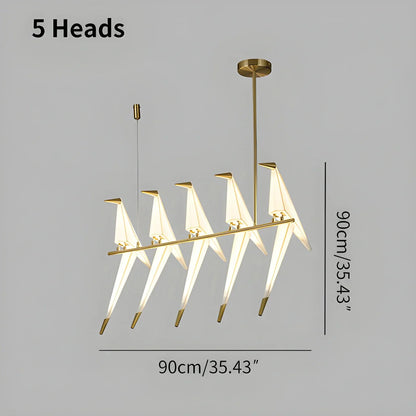 VifacilusaPaper Crane Bird Chandelier for Dining Room