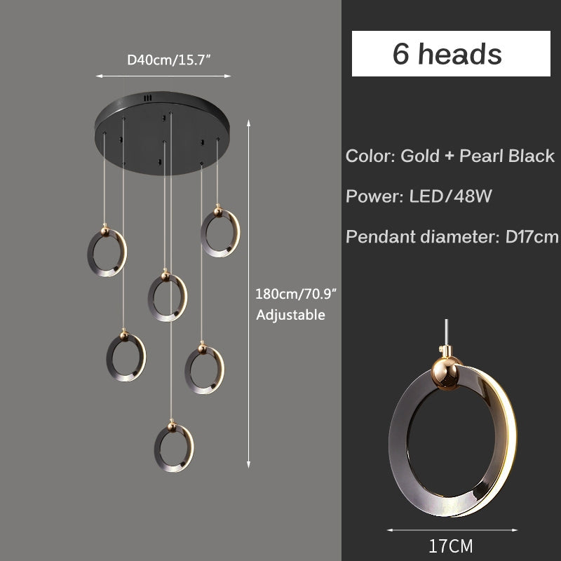 VifacilusaNordic LED Ceiling Chandelier