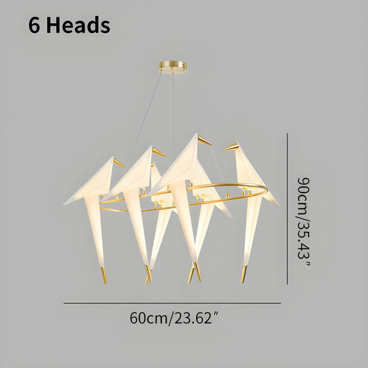 VifacilusaPaper Crane Bird Chandelier for Dining Room