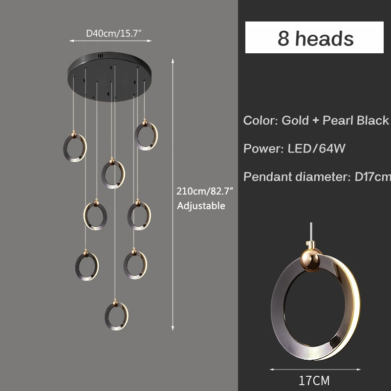 VifacilusaNordic LED Ceiling Chandelier