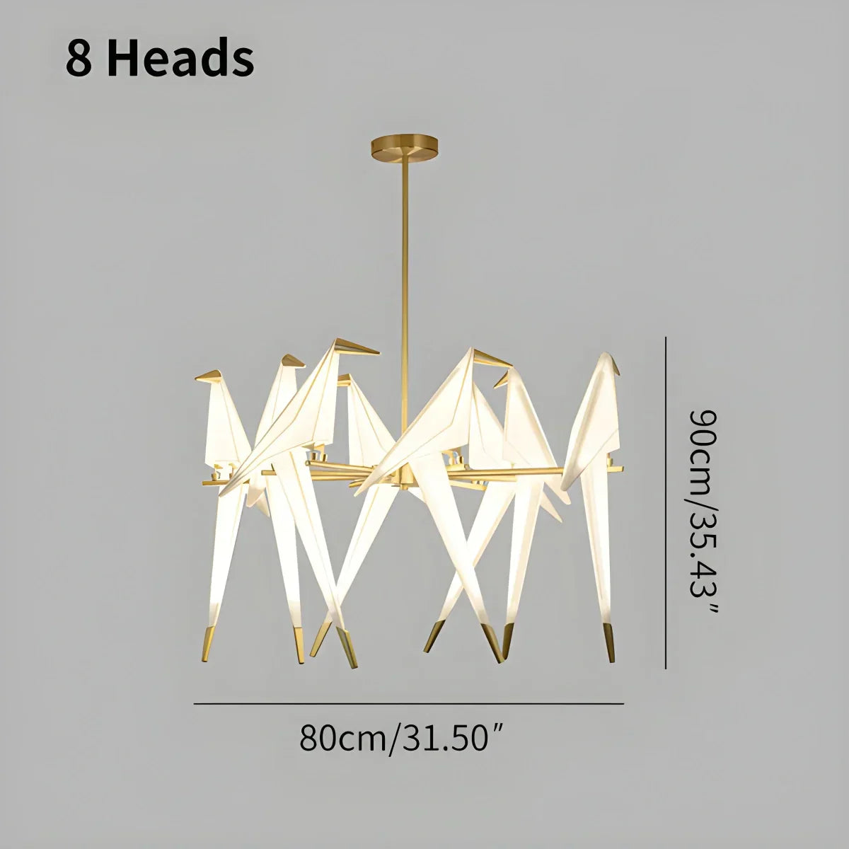 VifacilusaPaper Crane Bird Chandelier for Dining Room