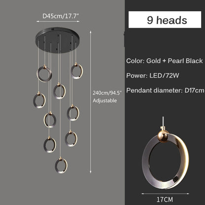 VifacilusaNordic LED Ceiling Chandelier