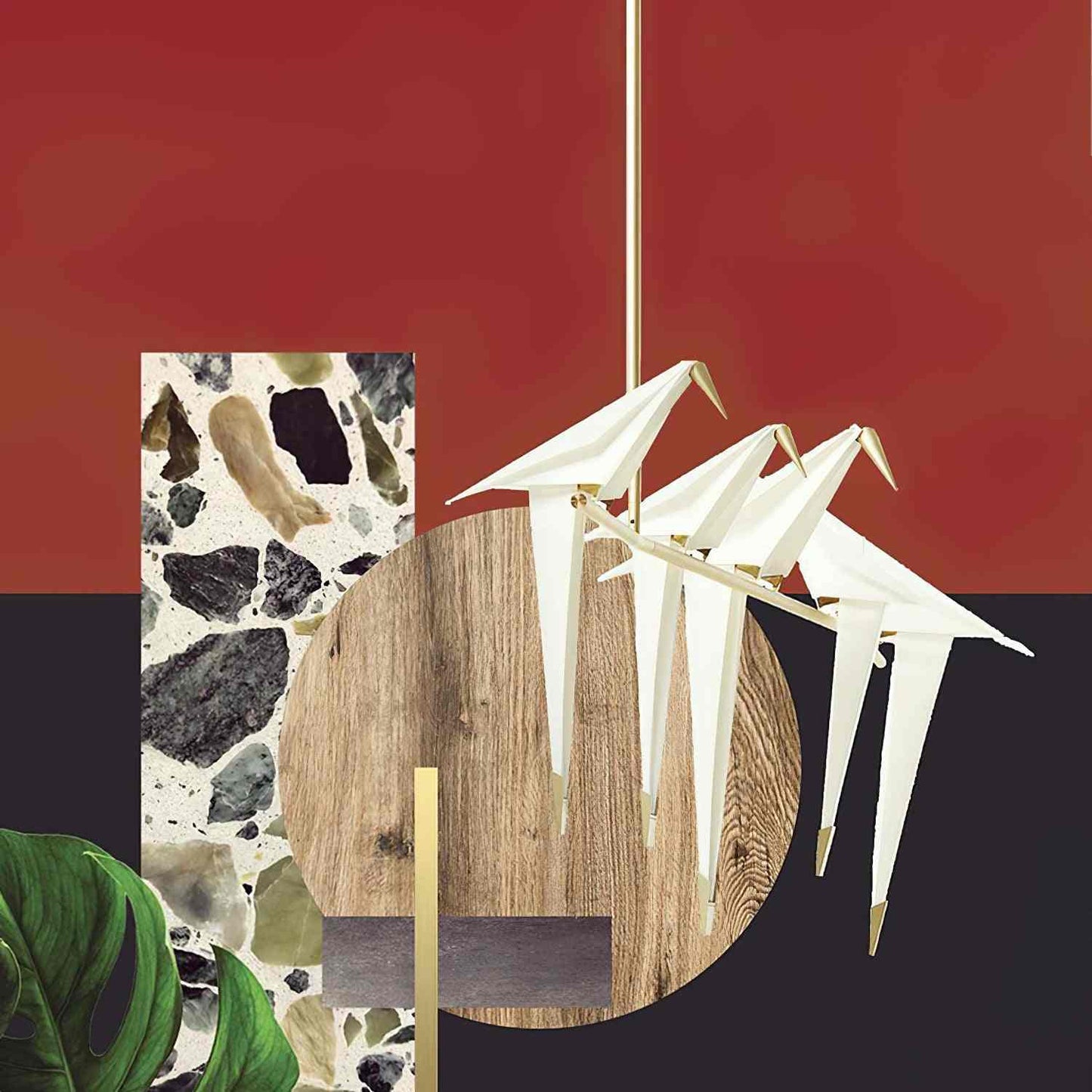 VifacilusaPaper Crane Bird Chandelier for Dining Room