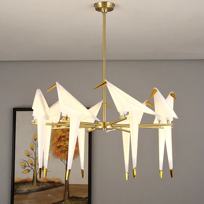 VifacilusaPaper Crane Bird Chandelier for Dining Room