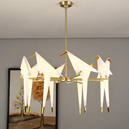 VifacilusaPaper Crane Bird Chandelier for Dining Room
