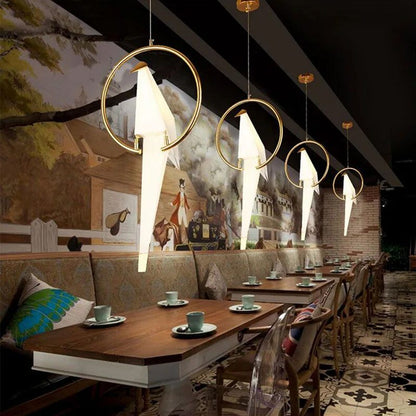 VifacilusaPaper Crane Bird Chandelier for Dining Room