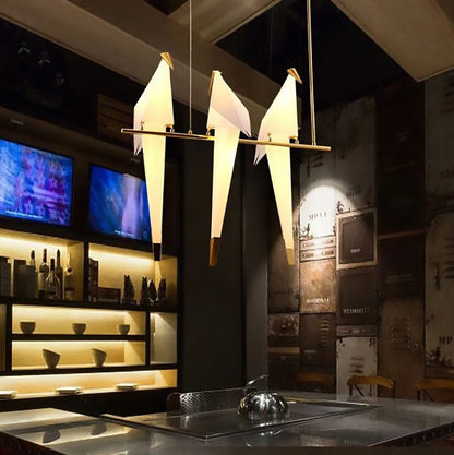 VifacilusaPaper Crane Bird Chandelier for Dining Room