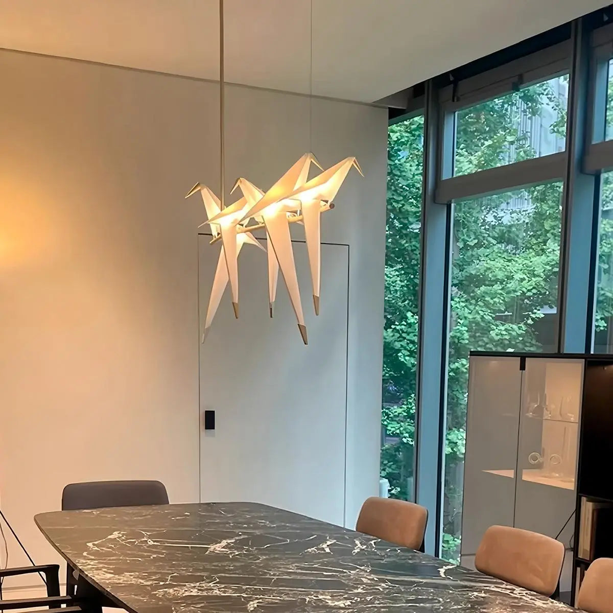 VifacilusaPaper Crane Bird Chandelier for Dining Room