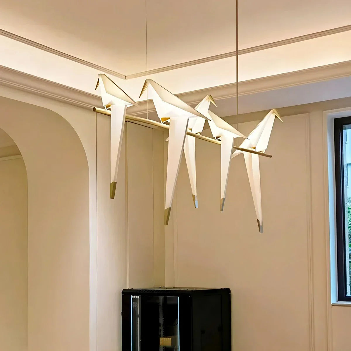 VifacilusaPaper Crane Bird Chandelier for Dining Room