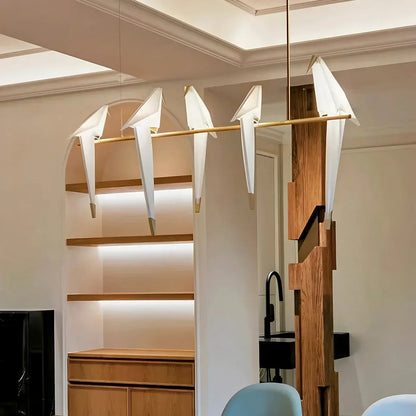 VifacilusaPaper Crane Bird Chandelier for Dining Room