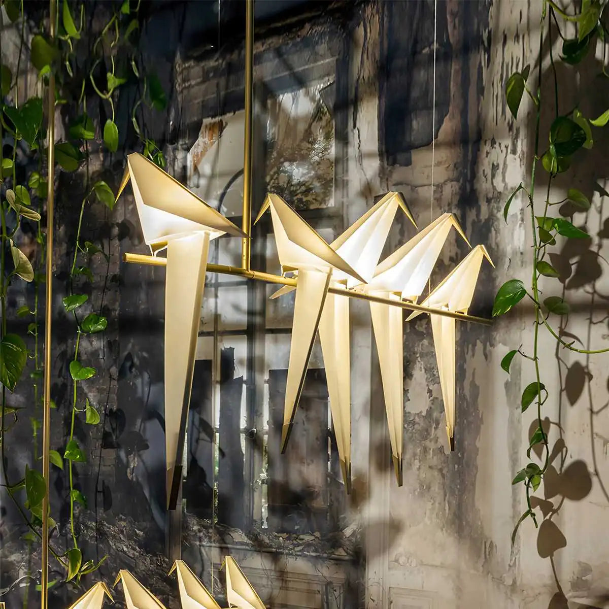 VifacilusaPaper Crane Bird Chandelier for Dining Room