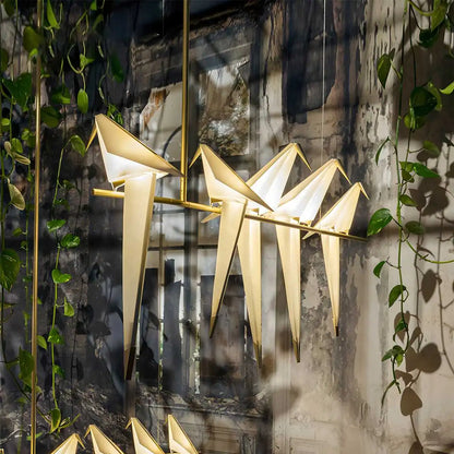 VifacilusaPaper Crane Bird Chandelier for Dining Room