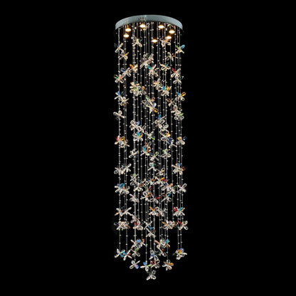 Wings of Color 25 1/2"W Multi-Color K9 Crystals Chandelier