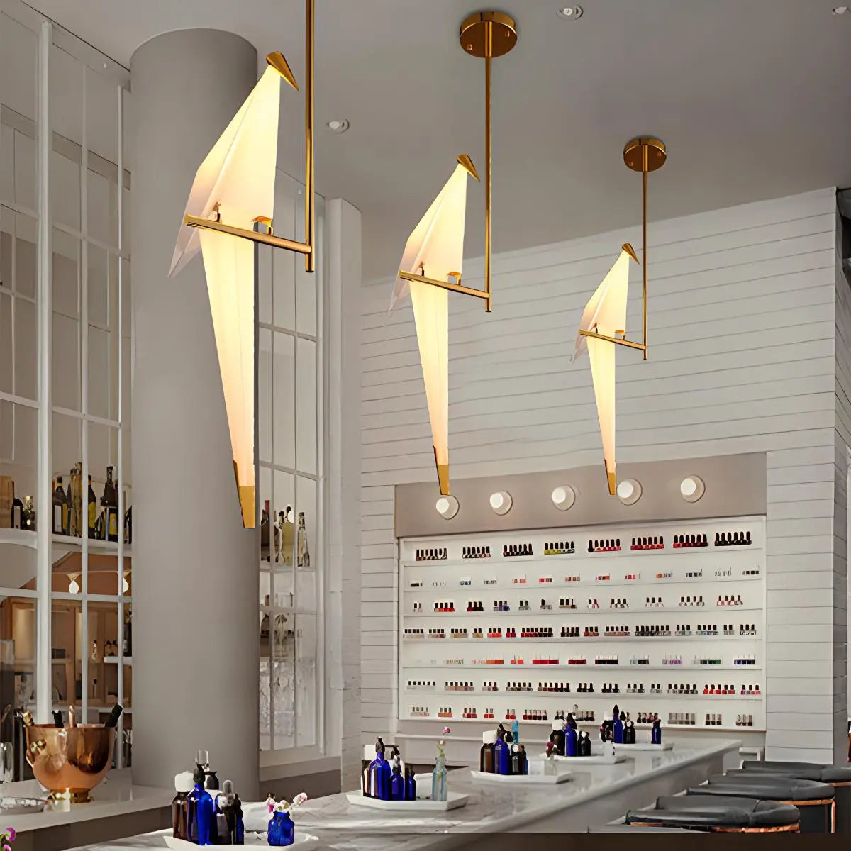 VifacilusaPaper Crane Bird Chandelier for Dining Room