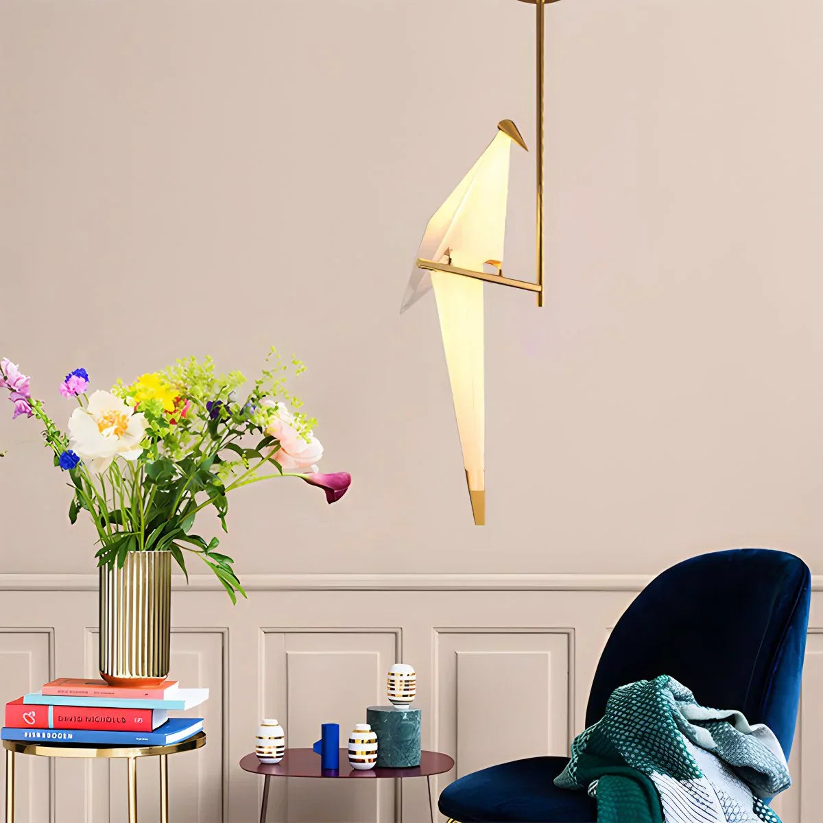 VifacilusaPaper Crane Bird Chandelier for Dining Room