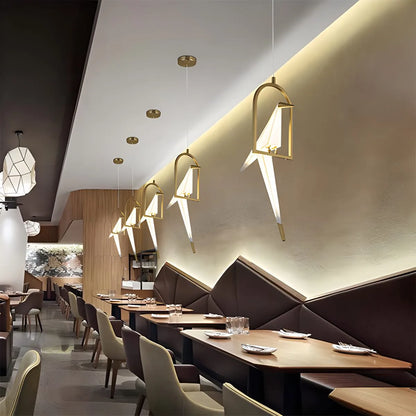 VifacilusaPaper Crane Bird Chandelier for Dining Room
