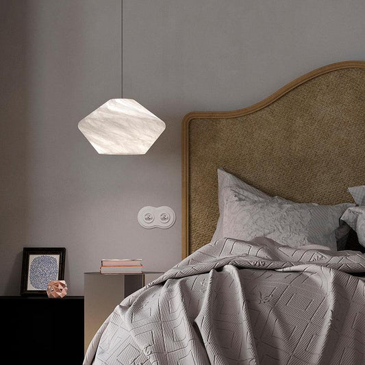 VifacilusaFinlay Alabaster Pendant Light, Kitchen Island Pendant Light