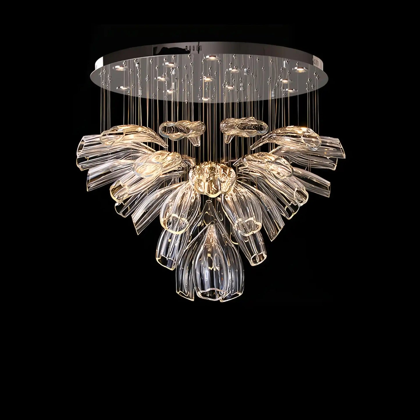 VifacilusaFlower Glass Foyer Chandelier