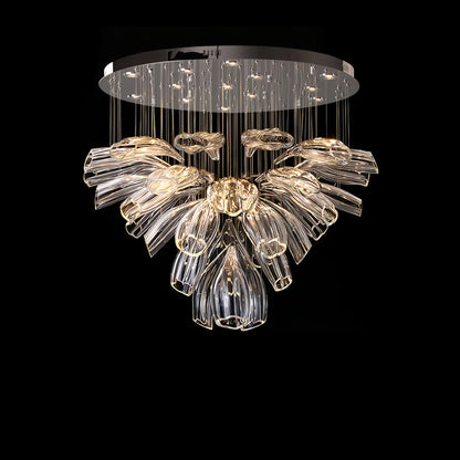 VifacilusaFlower Glass Foyer Chandelier