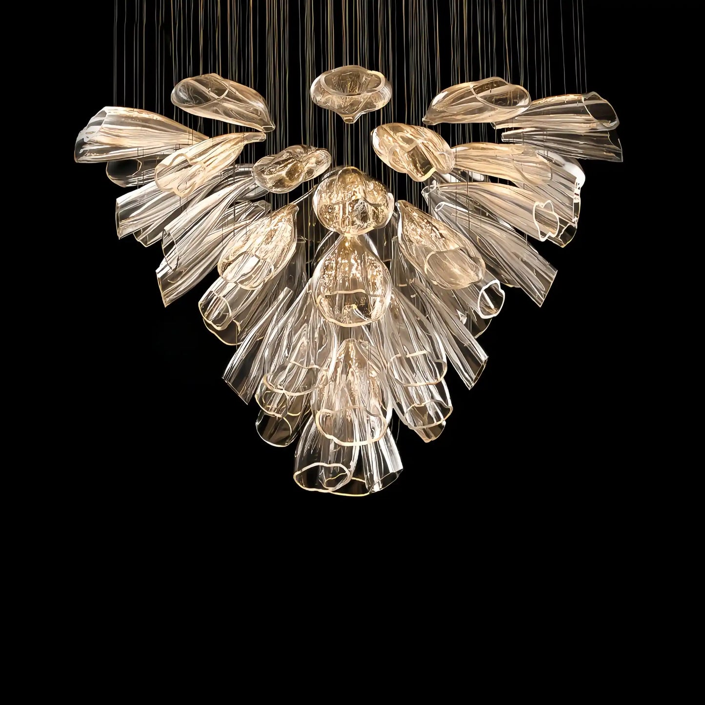 VifacilusaFlower Glass Foyer Chandelier