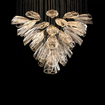 VifacilusaFlower Glass Foyer Chandelier