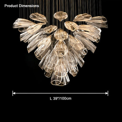 VifacilusaFlower Glass Foyer Chandelier