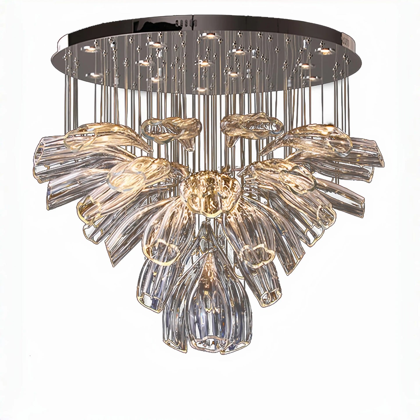 VifacilusaFlower Glass Foyer Chandelier