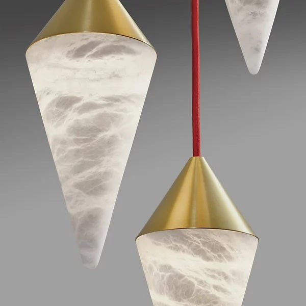 VifacilusaHannah Alabaster Chandelier, Upscale Chandelier Lighting