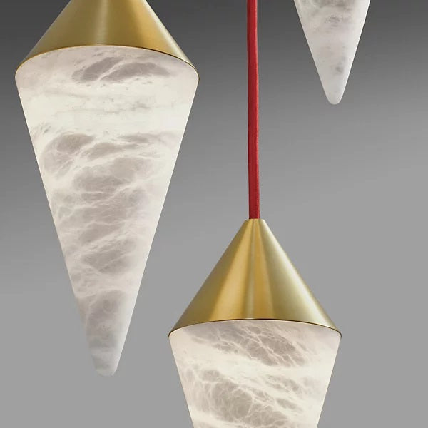 VifacilusaHannah Alabaster Chandelier, Upscale Chandelier Lighting