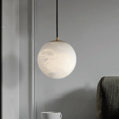 VifacilusaModern Luxury Alabaster Ball Pendant Light, Island Mini Pendant Light