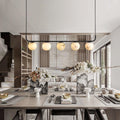 VifacilusaModern Luxury Alabaster Global Kitchen Island Pendant 5 Lights