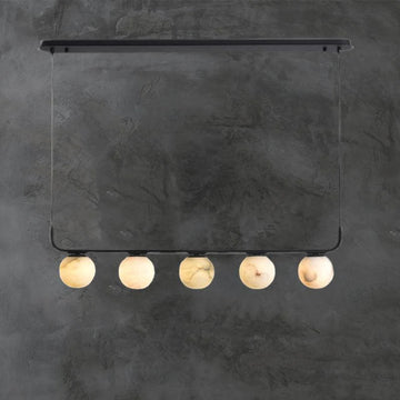 VifacilusaModern Luxury Alabaster Global Kitchen Island Pendant 5 Lights
