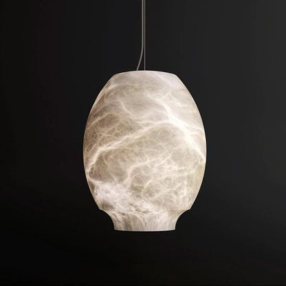 VifacilusaModern Luxury Alabaster Lantern Pendant Light, Bar Pendant Light