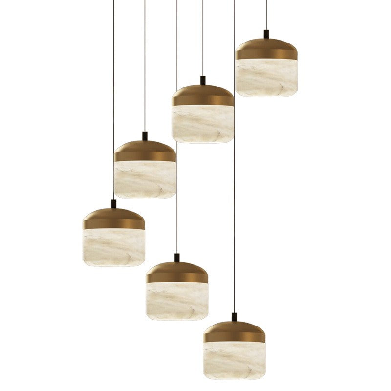 VifacilusaQueena Modern Alabaster Pendant, Kitchen Island Pendant Light