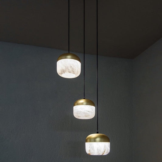 VifacilusaQueena Modern Alabaster Pendant, Kitchen Island Pendant Light