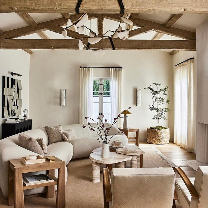 VifacilusaSelena Alabaster Chandelier, Luxury Modern Chandelier for Living Room