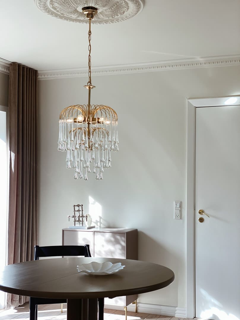 Vintage – Murano chandelier – Teardrop – 68 drops – Clear - Joyfuzzy